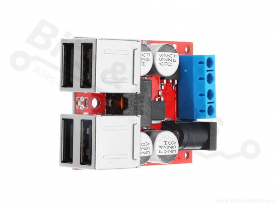 Buck converter Step Down DC-DC 5V Uin:8-35.0V Uout:5V 8A 4x USB connector